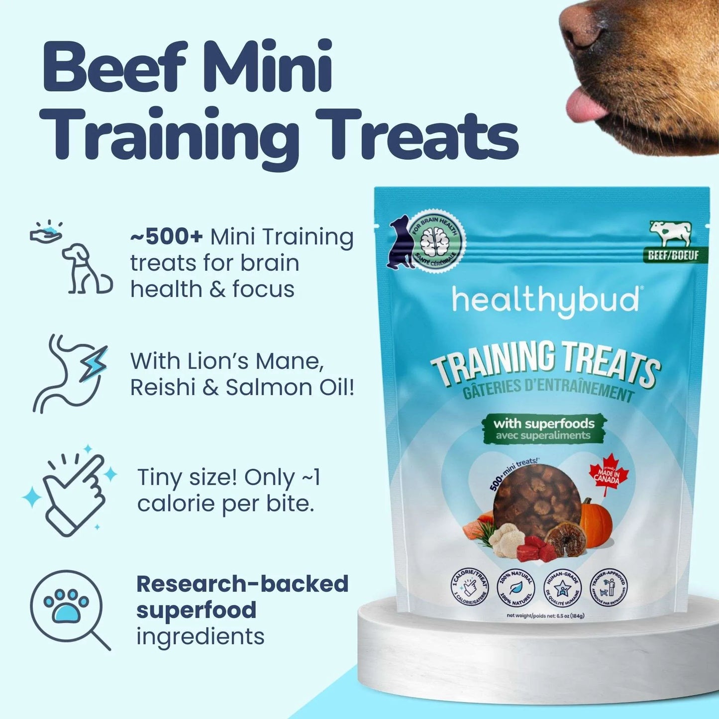 Mini Beef Training Treats 184g