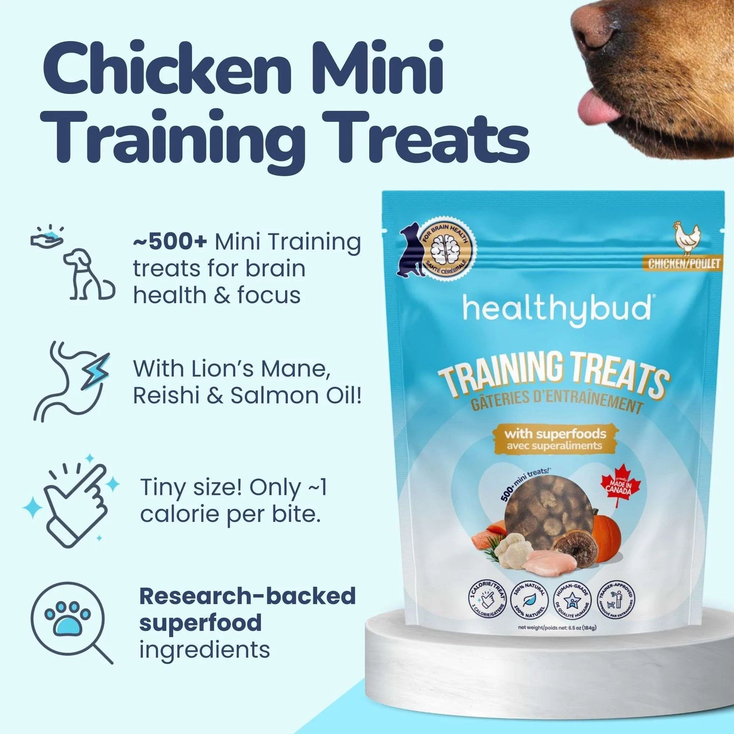 Mini Chicken Training Treats 184g