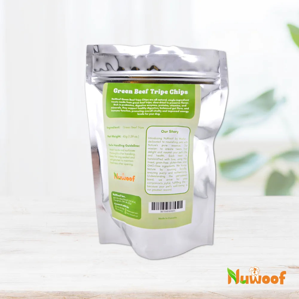 Green Beef Tripe Chips 45g