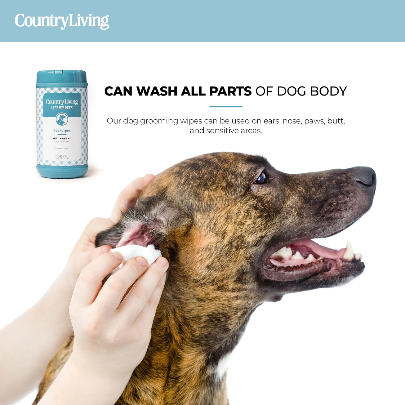 Country Living - Fragrance FREE pet wipes