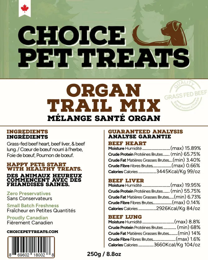 Beef Organ Trail Mix 250g